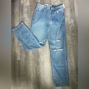 RSQ Women's Blue Straight Leg Jeans